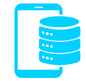 blue phone and raid icon